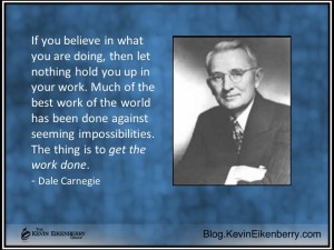 quotation on work from Dale Carnegie