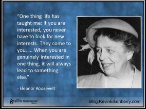 interested - Eleanor roosevelt