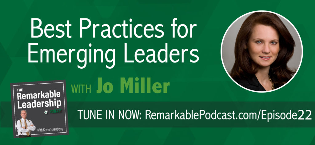 Are you the best-kept secret in your organization? What does it take to be recognized as an emerging leader? In today's episode of the Remarkable Leadership podcast, CEO of Women’s Leadership Coaching, Inc., Inc., founding editor of Be Leaderly, and author of the upcoming book, "She’s Got Clout: How to Become A Rising Woman of Influence," Jo Miller offers innovative tips and techniques that every up-and-coming leader needs to be successful and influential in any organization!