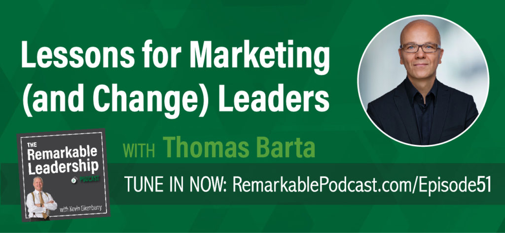 When it comes to leading an organization or a team, you need to be relevant. Thomas Barta, former McKinsey partner and senior marketer chats with Kevin about his recent book, The 12 Powers of a Marketing Leader. Thomas and his co-author, Patrick Barwise, conducted the largest ever global study of marketing leadership to answer the question: what makes an effective and successful marketing leader? This discussion and lessons learned can be applied regardless of your role in an organization.